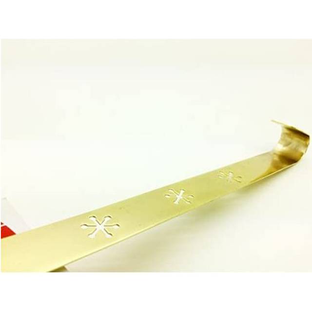 Metallic Christmas Wreath Hanger (30cm Height) - Swan household  (Gold)