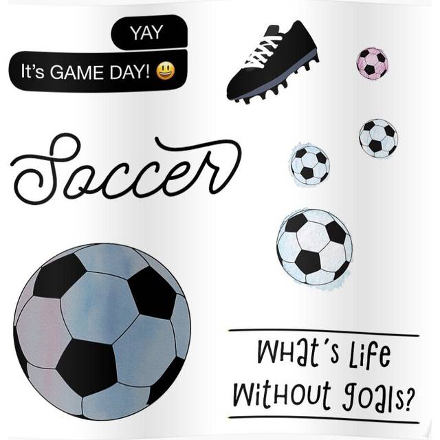 Posters Black Watercolor Soccer Pack 16x20 inch or 20x20 inch Wall Art Soccer Print