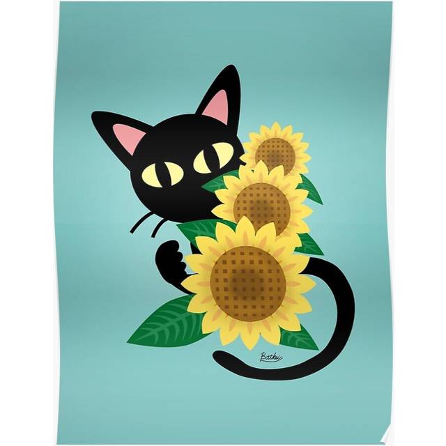 Posters Whim with Sunflower 16x20 inch or 20x20 inch Wall Art Soccer Print