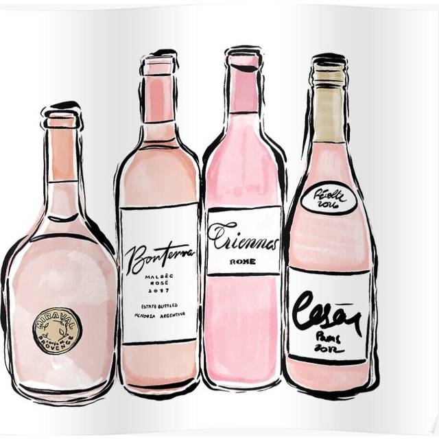 Posters Rose Wine Print 16x20 inch or 20x20 inch Wall Art Soccer Print