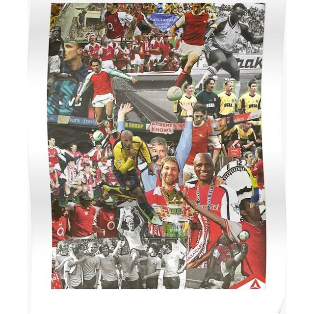 Posters AFC RETRO 16x20 inch or 20x20 inch Wall Art Soccer Print