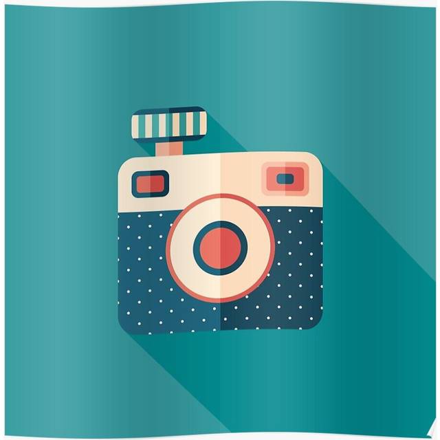 Posters Camera with Flash 16x20 inch or 20x20 inch Wall Art Soccer Print