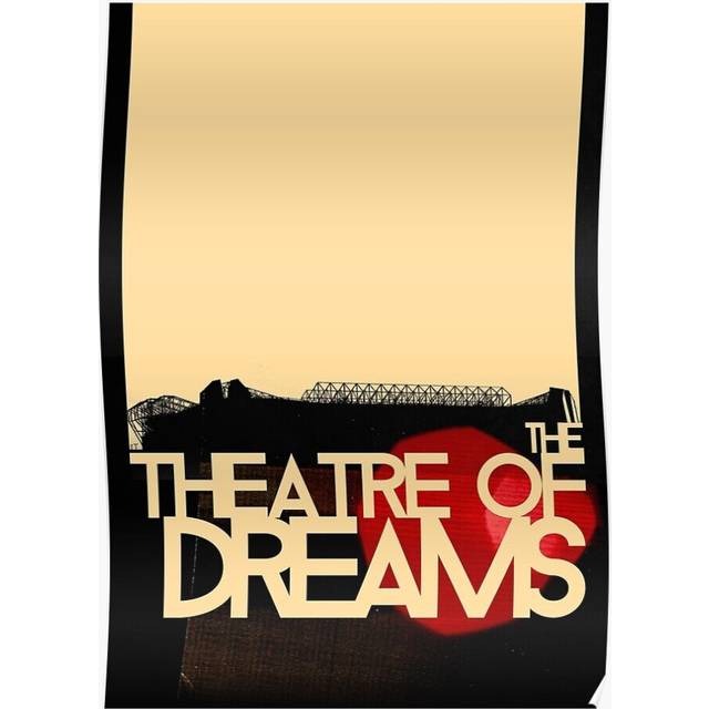 Posters The Theatre of Dreams 16x20 inch or 20x20 inch Wall Art Soccer Print