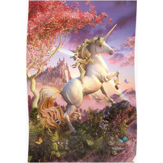 Posters Awesome Unicorn 16x20 inch or 20x20 inch Wall Art Soccer Print