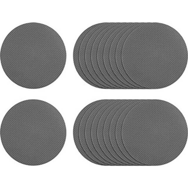 "20pcs Non Slip Bathtub Stickers Bath Shower Floor 3.15"" Anti-Slip Sticker Tape Round Style Decals for Bathroom Kitchen Bathtub Treads Stairs, Gray"