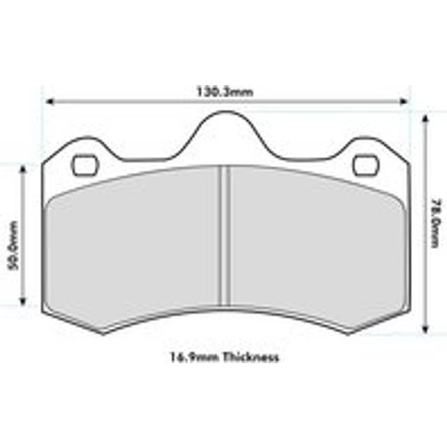 Ferodo DS2500 Brake Pads To Fit AP Racing CP6600 Calipers - Set of 4 Pads
