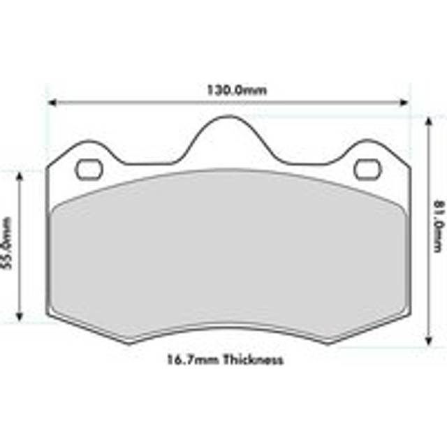 Ferodo DS1.11 Brake Pads To Fit AP Racing CP6635 / OE Calipers - Set of 4 Pads
