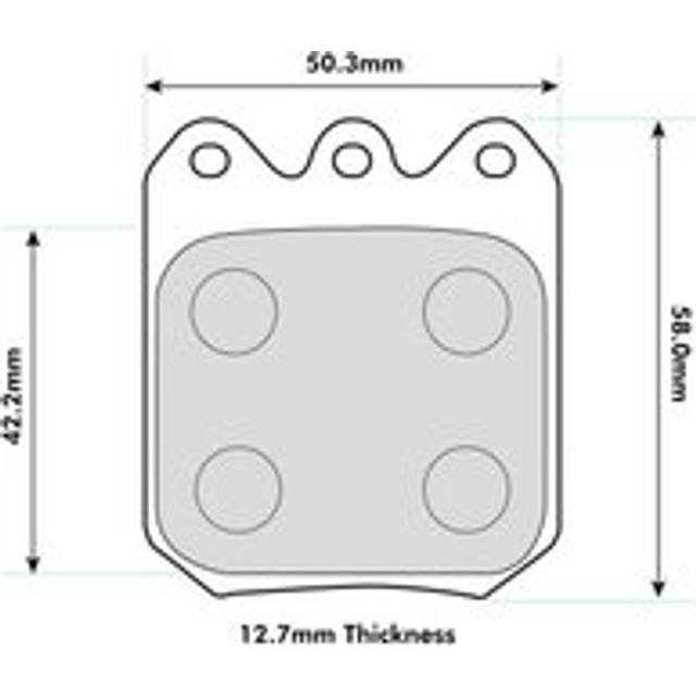 Ferodo 4003 Brake Pads To Fit Wilwood Dynapro / Dynalite Single Calipers - Set of 4 Pads