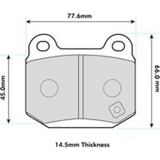 Brake pad set DS3000 FCP1562R Ferodo Racing FCP1562R