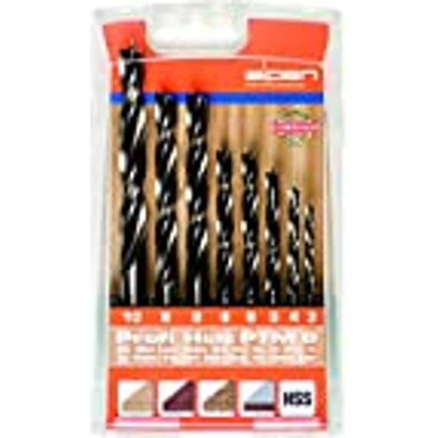 Alpen 600093100 8 Profi HSS PTM Dowel Drills, Grey, Set of 8 Piece