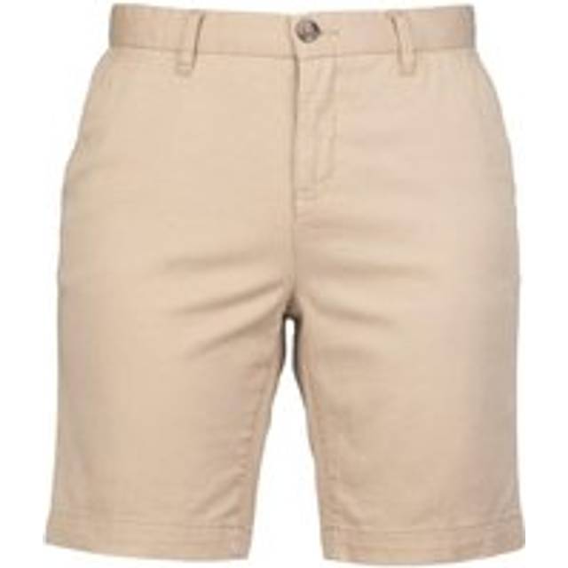 (10 UK, Stone) Front Row Womens/Ladies Chino Stretch Shorts
