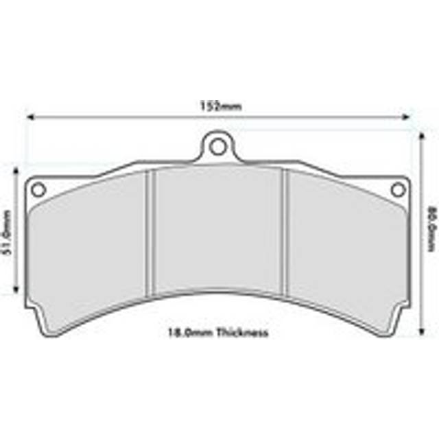 Ferodo DS1.11 Brake Pads To Fit AP Racing CP5555/CP5060 Calipers - Set of 4 Pads