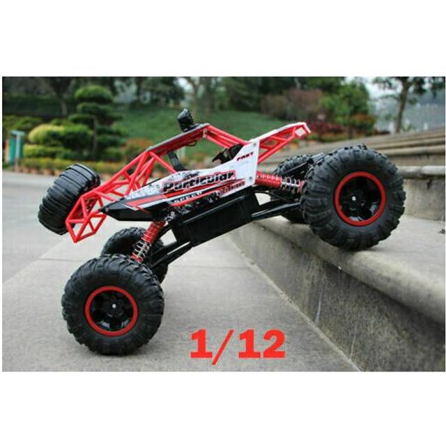 (  Red,   36cm(1:12)) Large Remote Control RC Cars Big Wheel Car Monster Truck 4WD Kid Toy Electric