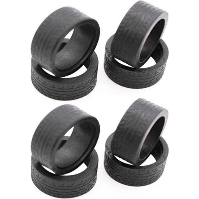 8Pcs Rubber Tyre Tires Wheel for K969 K989 P929 Iw04M Iw02 Mini-Z Mini-D Mini-Q 1/28 RC Drift Racing Car