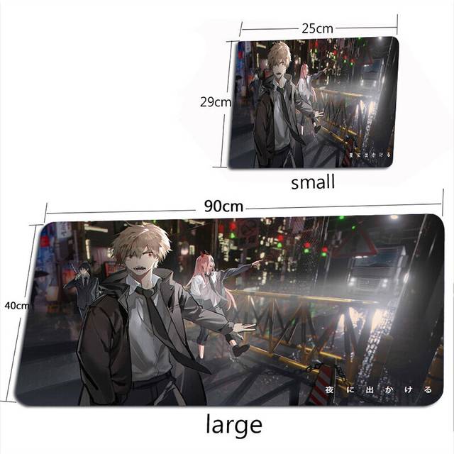 (a-Chainsaw Man 10 400X900X2MM) Chainsaw Man Mouse Pad Anime Mouse Mat Gamer Makima Gaming Accessories Mousepad Large Keyboard DeskMats 100X50CM Pochi