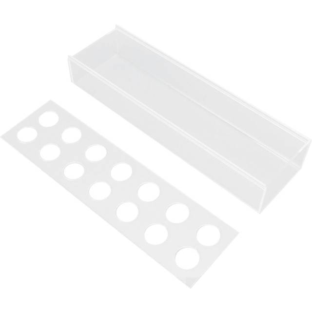 Clear Acrylic Vase Rectangular Elegant Centerpiece Flower Vase for Home Decor Wedding Party 14 Holes