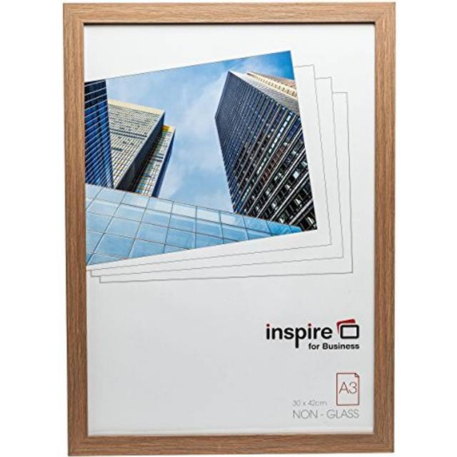 Hampton Frames SORBONNE A3 (30x42cm) Oak Effect Picture Poster Photo Frame Acrylic (Non-Glass) SORA3NG - 3PK