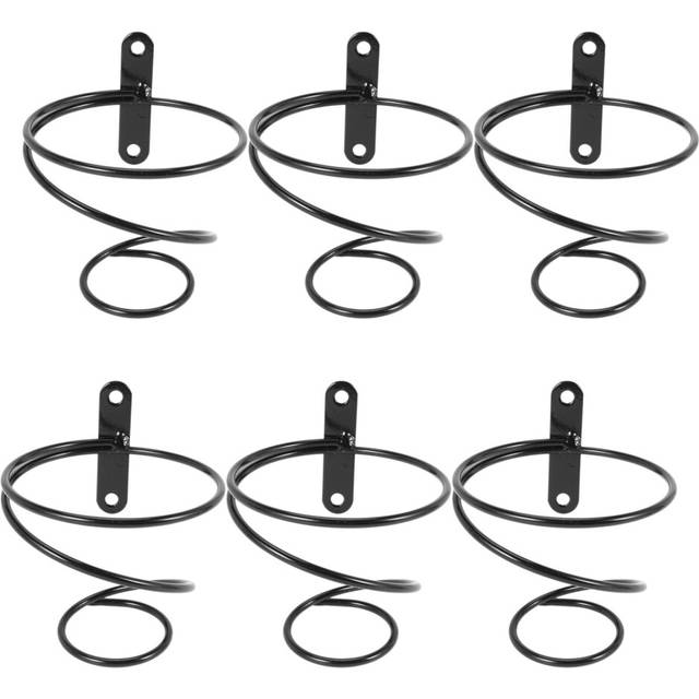 6Pack Simple Single Bottle Wall-Mounted Wine Rack, Wine Bottle Display Rack, Metal Hanging Wine Rack