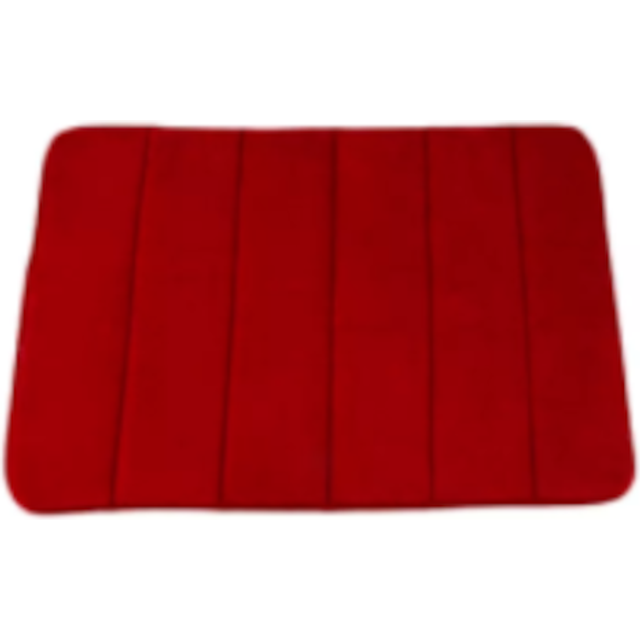 (Burgundy-Style, 40cmx60cm) Water Absorbent Memory Foam Soft Non-Slip Bath Mat