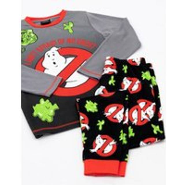 (11-12 Years, Black/Grey) Ghostbusters Childrens/Kids Pyjama Set