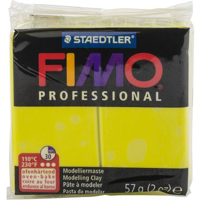 Fimo Professional Soft Polymer Clay 2oz-Lemon Yellow EF8005-1