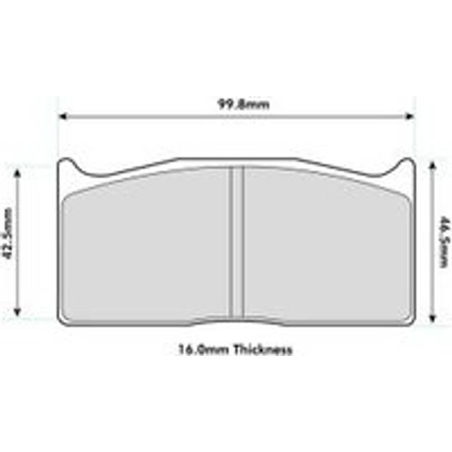 Pagid RS14 Brake Pads To Fit AP Racing CP5410/CP5515 Calipers - Set of 4 Pads