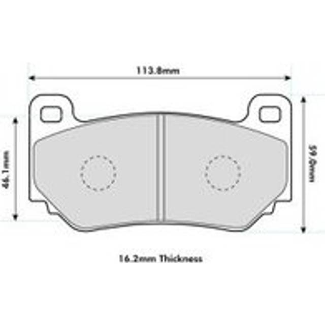 Mintex M1155 Brake Pads To Fit AP Racing CP7600/CP7606/CP7613 / OE Calipers - Set of 4 Pads