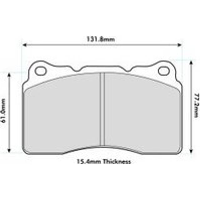 Mintex M1166 Brake Pads To Fit Brembo M4 / OE Calipers - Set of 4 Pads