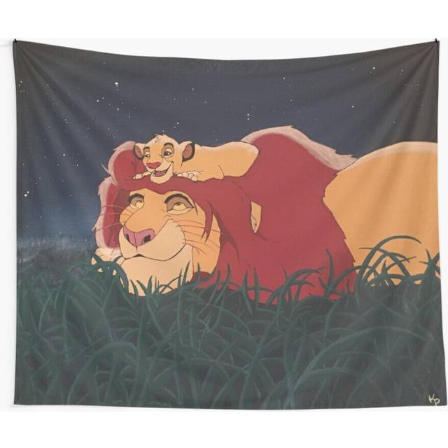 Tapestry 60x50inch The Lion King: Mufasa and Simba Wall Hanging Art DÃ©cor Living Room