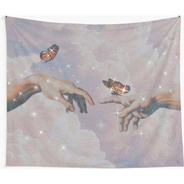 Tapestry 60x50inch Michaelangelo Butterflies Wall Hanging Art DÃ©cor Living Room