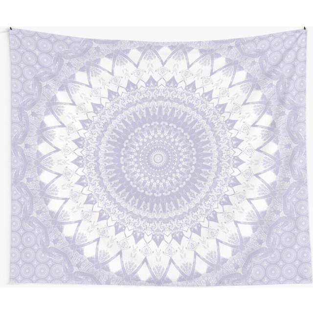Tapestry 60x50inch Boho Pastel Purple Mandala Wall Hanging Art DÃ©cor Living Room