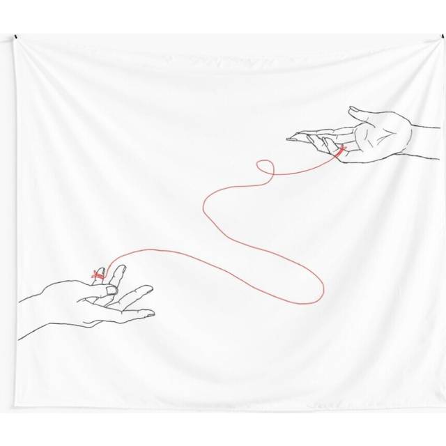 Tapestry 60x50inch Invisible String Hands Wall Hanging Art DÃ©cor Living Room