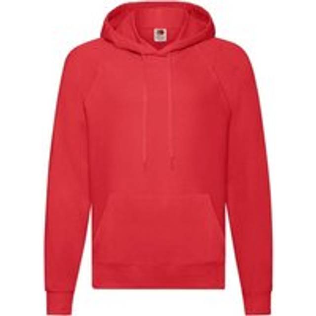 (XXL, Red) Fruit of the Loom Unisex Adult Lightweight Hooded Sweatshirt