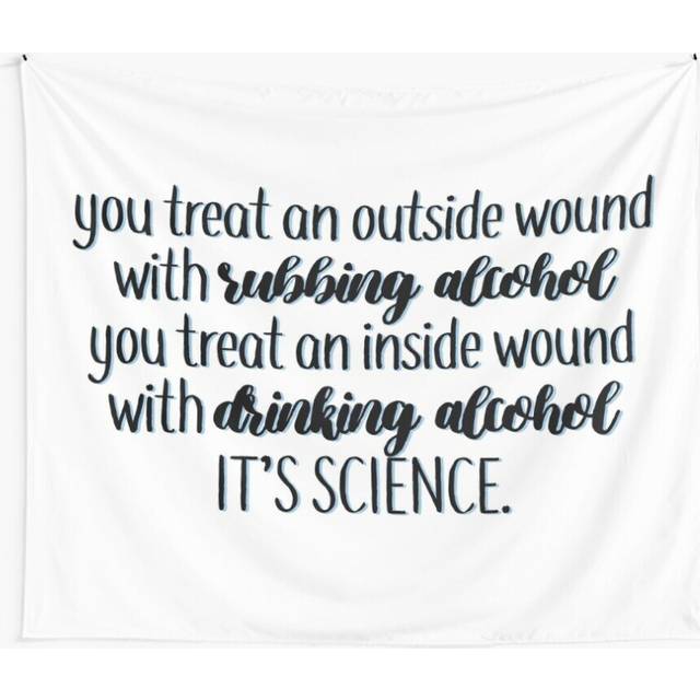Tapestry 60x50inch drinking alcohol quote new girl Wall Hanging Art DÃ©cor Living Room