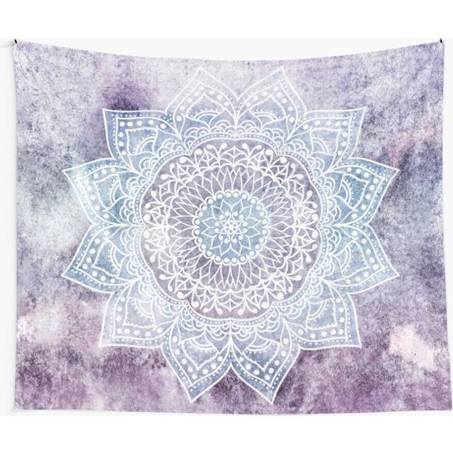 Tapestry 60x50inch DEEP PURPLE MANDALA Wall Hanging Art DÃ©cor Living Room