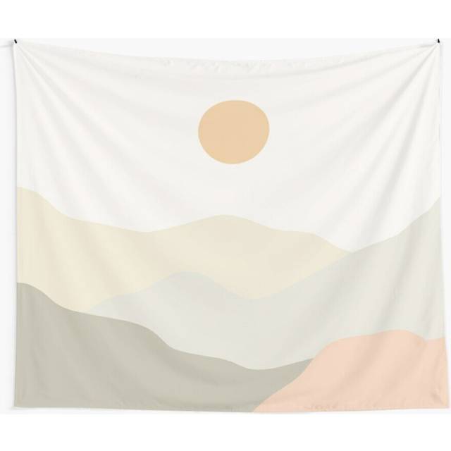 Tapestry 60x50inch Minimalist Landscape Mountains Wall Hanging Art DÃ©cor Living Room