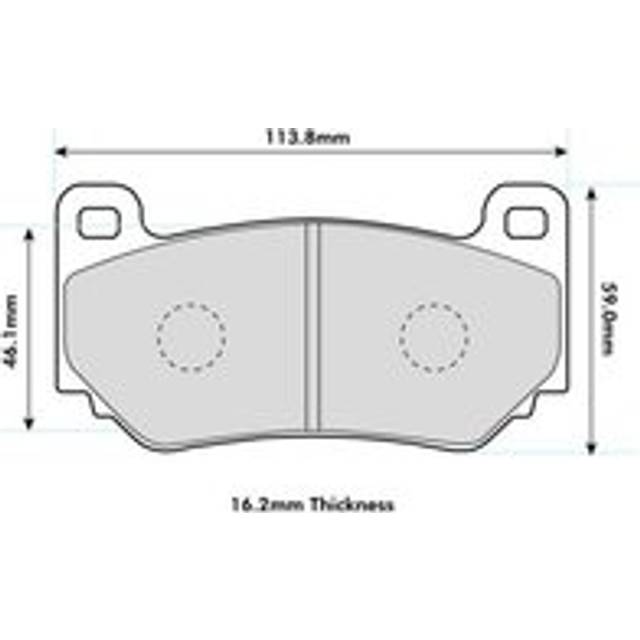 Brake pad set, disc brake FRP3085W Ferodo Racing FRP3085W