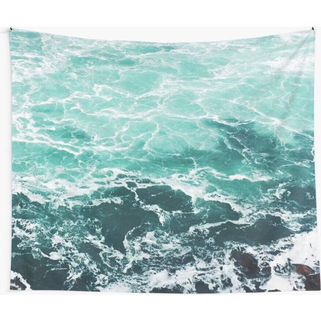 Tapestry 60x50inch Blue Ocean Summer Beach Waves Wall Hanging Art DÃ©cor Living Room