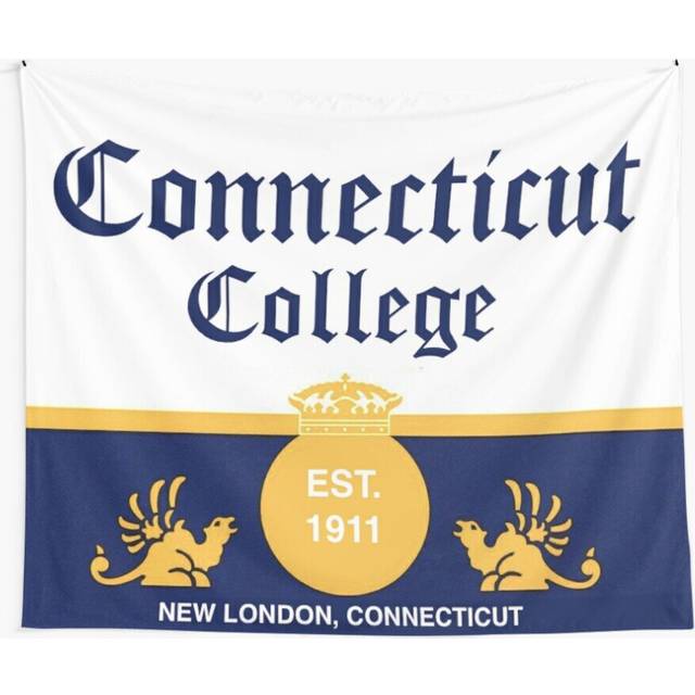 Tapestry 60x50inch Connecticut College X Corona Wall Hanging Art DÃ©cor Living Room