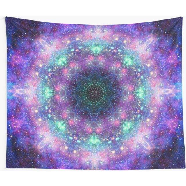 Tapestry 60x50inch Trippy purple space mandala Wall Hanging Art DÃ©cor Living Room
