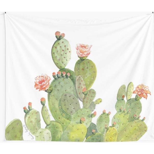Tapestry 60x50inch Cactus Wall Hanging Art DÃ©cor Living Room