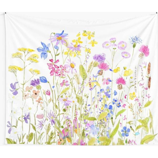 Tapestry 60x50inch colorful meadow painting Wall Hanging Art DÃ©cor Living Room