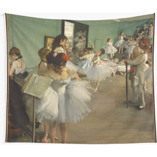 Tapestry 60x50inch Edgar Degas. The Dance Class, 1874. Wall Hanging Art DÃ©cor Living Room