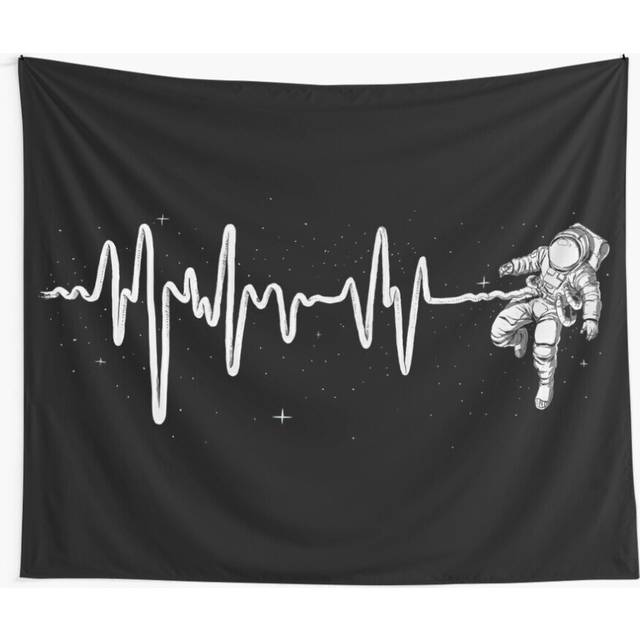 Tapestry 60x50inch Space Heartbeat Wall Hanging Art DÃ©cor Living Room