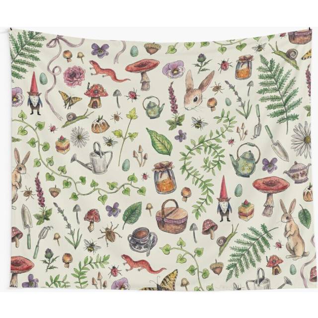 Tapestry 60x50inch Cottagecore light green Wall Hanging Art DÃ©cor Living Room