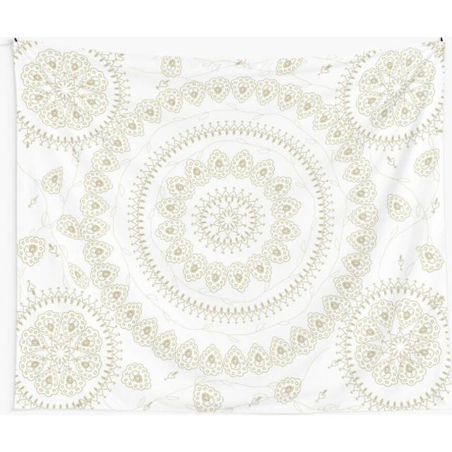 Tapestry 60x50inch Tan Mandala modern boho beach Wall Hanging Art DÃ©cor Living Room
