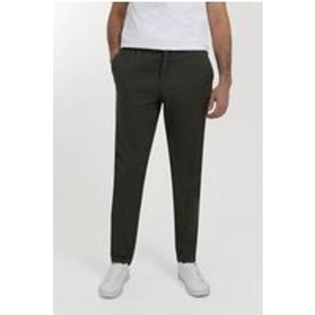 Drawstring Waist Chino Trouser - Olive - 34R