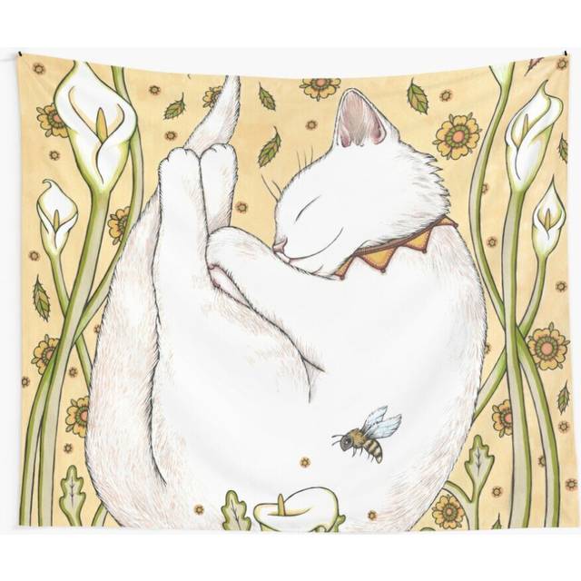 Tapestry 60x50inch Butterflies and Bees Wall Hanging Art DÃ©cor Living Room