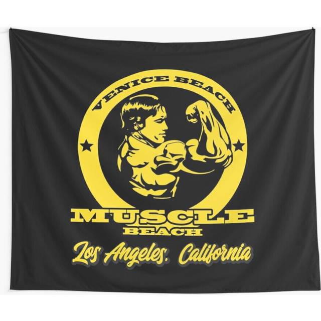 Tapestry 60x50inch Venice Beach Arnold Schwarzenegger Wall Hanging Art DÃ©cor Living Room
