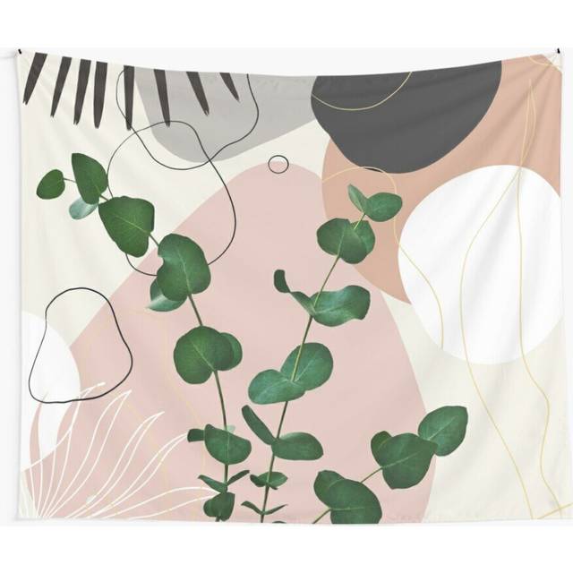 Tapestry 60x50inch Eucalyptus Fan Palm Finesse #1 #tropical #decor #art Wall Hanging Art DÃ©cor Living Room